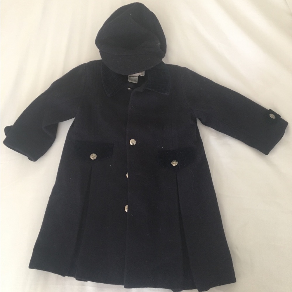 Beautiful navy girls overcoat Gingerbread